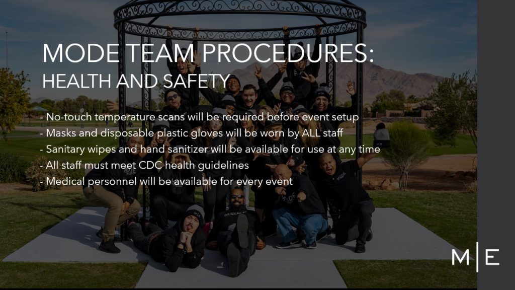 Health and safety procedures